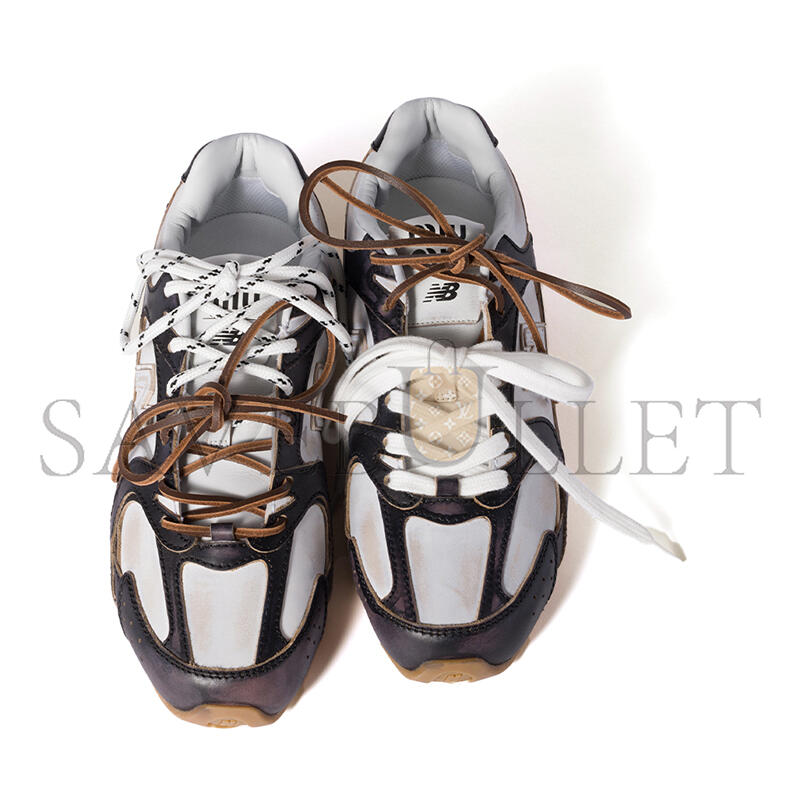MIU MIU  X  BALANCE 530 SL EMBELLISHED CALFSKIN SNEAKERS 5E165E